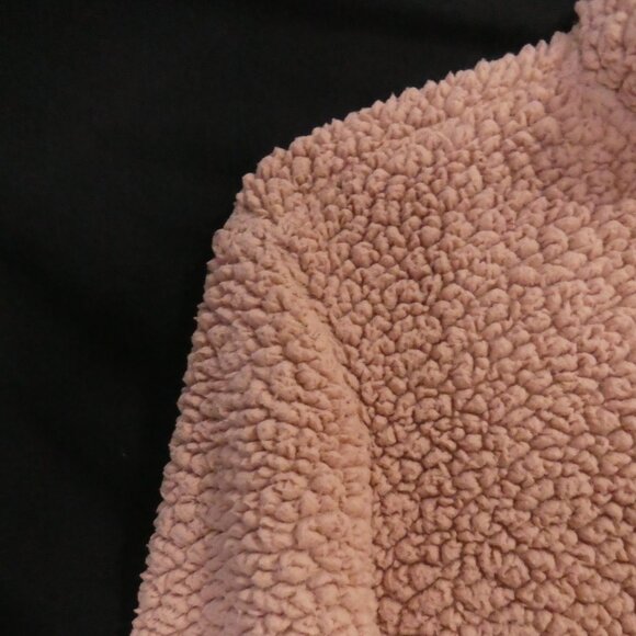 GARAGE | xs - extra small | Copper Brown Partial Zip-Up Teddy Pullover Sweater - Picture 3 of 15